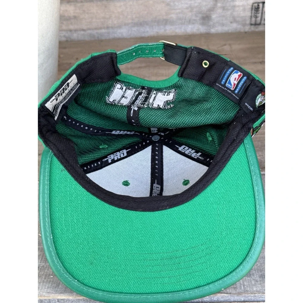 Pro Standard Boston Celtics Logo Kelly Green Hat Leather Strap Adjustable NBA